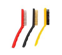 RASTKY Brosses de Détail en Métal, Ensemble de Brosses Métalliques de Conception Ergonomique pour Nettoyer la Poussière de Rouille de Scories de Soudage, pour les Amateurs de Bricolage (9in 3pcs