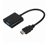 RASTKY Câble Adaptateur Convertisseur Vidéo 720p/1080p Mâle vers VGA Femelle, Compatible avec les Normes HDCP, Câble Adaptateur vers VGA pour Ordinateurs, Tablettes, HD DVD, pour Présentations,