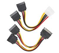 RASTKY Câble Adaptateur de Distributeur d'alimentation IDE vers pour Une Transmission Rapide des Données dans la Configuration PC avec Connecteurs d'alimentation Supplémentaires pour Les Amateurs