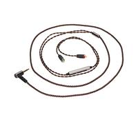 RASTKY Câble Casque Haute Résolution avec Fil de Cuivre plaqué Argent et Contrôle du Volume pour SE215 SE425 BGVP Parfait pour les Audiophiles