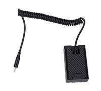 RASTKY Câble d'alimentation de Batterie Factice de Type C, Cordon enroulé Rétractable de 120 Cm, Protection Inversée D'entrée PD 45 W pour Caméras PMW EX Série PXW, Câble à Ressort