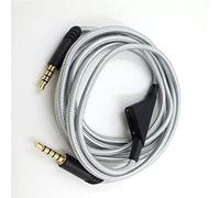 RASTKY Câble de Casque de Jeu Clear Sound avec Contrôle du Volume pour A10 A30 6,6 Pieds, Matériau Durable pour une Utilisation Plus Sûre (SILVER)