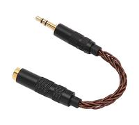 RASTKY Câble de Conversion de Casque plaqué Or pour Une Résolution Sonore Améliorée, Câble Adaptateur Femelle équilibré de 4,4 Mm à Mâle Stéréo de 3,5 Mm (Bronze)