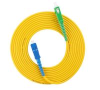 RASTKY Câble de Raccordement de Fiber Optique, 20m, Faible Insertion Perdue pour Réseau CATV SC/-SC/UPC