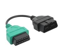 RASTKY Câble de Scanner ABS de Rechange pour Outil D'analyse ECU, Câble de Scanner de Direction Assistée Plug and Play avec Connecteur Vert, Idéal pour Accéder aux Systèmes ABS et de Direction