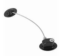 RASTKY Câble de sécurité pour bébé et Enfant, Verrou de Fenêtre Flexible en Acier Inoxydable pour Fenêtre Ouverte du Réfrigérateur Intérieur, Plastique Haute Résistance Noir (BLACK)