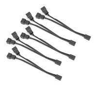 RASTKY Câble Séparateur de Ventilateur PWM, Câble de Séparateur de Ventilateur de 5pcs 1 à 2 Convertisseur 3pin Fan Splitter Extension d'alimentation, Adaptateur d'alimentation du à Double Boîtier