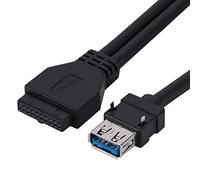 RASTKY Câble USB3.0 19 / 20pin de Bureau de Bureau Avant Câble de Support de Panneau Mère avec Pieds Fixes - Solution de Transfert de Données à Grande Vitesse (#3)