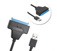 RASTKY Câble USB3.0 vers SSD, Ligne de Connexion de Transfert de Données Rapide pour Disque Dur SSD PC Mac, Matériau ABS Robuste