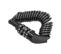 RASTKY Cadenas de sécurité pour Vélo, Robuste, avec Mot de Passe à 4 Chiffres, Chaîne de Casque, Idéal pour les Portails et Clôtures de Vélos, ABS + PVC + Métal, Noir