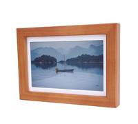 RASTKY Cadre Photo électronique en Bois, élégant, Polychrome, Affichage d'encre en Papier E, pour la Maison, 7.3 Pouces, E6 800x480