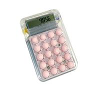 RASTKY Calculatrice à Affichage Numérique à Gros Boutons pour étudiantes, Mini Calculatrice Silencieuse Portable à 8 Chiffres pour Usage Scolaire à Domicile (Pink)
