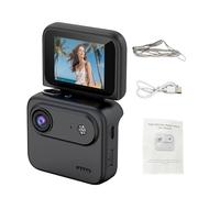 RASTKY Caméra d'action Sportive 4K, Caméra d'action pour Enfants avec Objectif Grand Angle 143°, écran Rabattable de 2 Pouces, Technologie de Stabilisation, Batterie de 6 Heures, (Black)