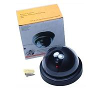 RASTKY Caméra de Simulation Dôme, 2 Pièces, avec Lumière LED Rouge Clignotante, pour Intimider Les Voleurs, Adaptée aux Familles, Centres Commerciaux