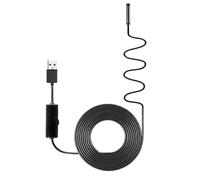 RASTKY Caméra D'inspection Endoscopique Industrielle, Objectif 8 Mm, IP67, Endoscope USB Résistant à L'eau pour L'inspection de Pipelines/automobiles, 8 LED, Caméra 1920 X 1080 Pixels, Fil Dur de 10