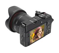 RASTKY CAMéra Vlog WiFi 72MP, Appareil Photo Numérique 5K, écran Rabattable à 270°, Zoom Optique 12x pour la Prise de Vlog, Détails Cinématographiques avec Une clarté d'image élevée