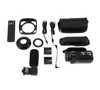RASTKY Caméscope de Caméra Vidéo 64MP 4K, 18x Zoom Numérique, Caméra Vlog à écran Tactile 3in avec Stabilisateur de Microphone Remote Carte 32g 2 Batteries, pour, Streaming en Direct