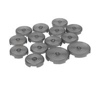 RASTKY Capuchon de e Contrôleur de Jeu de Transparent, Résistant aux Rayures pour Glorious Flatbox, Personnalisation Rapide 22,5 Mm 28,5 Mm 14 Pièces (Noir Transparent)