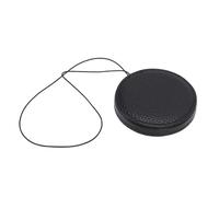 RASTKY Capuchon D'objectif pour 2 Appareils Photo, Couvercle D'objectif D'appareil Photo instantané en Cuir Véritable avec Corde Anti-Perte, Anti-poussière (Black)