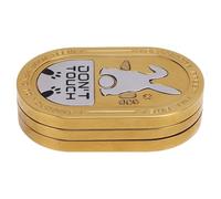 RASTKY Carte à Pousser en Métal Précise, Jouet en Forme de Lapin gravé, Curseur Anti-Stress pour Adultes et Enfants, Matériau en Acier Inoxydable, Portable pour Voyage, Méditation et Concentration