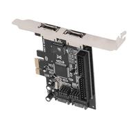 RASTKY Carte Adaptateur de Contrôleur PCI Express Serial ATA 2 Ports PCIe vers Carte Adaptateur de Contrôleur Serial ATA ESATA IDE pour Solutions de Stockage Polyvalentes pour Ordinateur de Bureau
