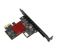 RASTKY Carte D'extension Avant USB3.2 GEN2 Haute Vitesse Type E, Matériau Métallique et électronique Durable, Plug and Play, pour 32 64BIT (Commande Principale ASM3142)