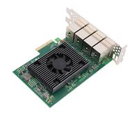 RASTKY Carte Réseau PCIe, Adaptateur Ethernet 8 Ports Haute Performance, Forte compatibilité pour Ordinateurs Industriels et Postes de Travail