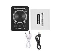 RASTKY Carte Son de Diffusion en Direct de Bureau, Bouton de Volume Multimédia USB pour Podcasteurs et Streamers, Prend en Charge Les Systèmes Android, 3 X 4,1 Pouces/Noir