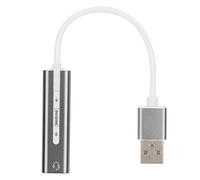 RASTKY Carte Son USB en Alliage d'aluminium, Carte Externe Stéréo 7.1, Remplacement de Les Systèmes Informatiques, Expérience Musicale et Vocale Améliorée