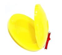 RASTKY Castagnettes à Doigts pour Enfants, Joli Instrument de Percussion en Plastique, Améliorant la capacité de Perception Musicale pour les Enfants, L'interaction des Parents (YELLOW)