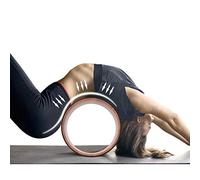 RASTKY Cercles de Yoga PU Rubber Cercles de Roue de Yoga de Gymnase Tool d'entraînement Arrière pour l'équipement de Fitness de Fitness de la Musculation (Anneau intérieur en Grain de Bois)