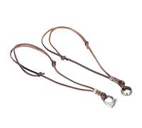 RASTKY Chaîne de Pull en Cuir Réglable, Collier Pendentif de Style Européen et Américain pour Cadeau, Matériau en Alliage de Zinc