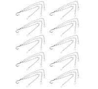 RASTKY Chaîne Suspendue en Fer, 10 Pièces, 8 Brins Simples, pour Pot de Fleur de Jardin, Cintres pour Plantes, Remplacement pour Mangeoires à Oiseaux, Lanternes
