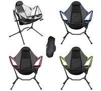 RASTKY Chaise de Camping Pliante Portable D'extérieur, Balançoire de Camping Inclinable en Alliage D'aluminium Solide pour Les Tailgaters et Les Aventuriers, Tissu Résistant aux Déchirures avec Sac