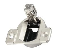 RASTKY Charnière de Porte D'armoire de Cuisine à 110 Degrés en Acier Inoxydable Compact 33 Charnière de Placard à Fermeture Automatique, 1 unité