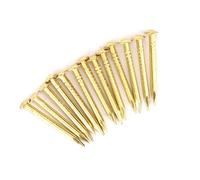 RASTKY Charnières à Clous Ronds en Laiton, 100 Pièces, Accessoires de Quincaillerie de Charnière de Meubles en Laiton à Clous Ronds 10mm/15mm/18mm/22mm, Punaises en (18 mm de long)