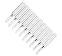 RASTKY Chauffage Rapide sans Plomb 10 Pièces Pointe de Fer à Souder Chauffage Interne en Laiton pour Grande Zone de Soudage, Outils de Fer à Souder 900M-T-3C pour Composants Sensibles 900M-T-3C