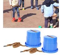 RASTKY Chaussures à échasses Interactives, Jouet D'entraînement D'équilibre en PVC de qualité Supérieure pour Enfants de Plus de 3 Ans, Jouet Amusant pour Enfant, de Marche Rouge/Bleu (Blue)