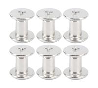 RASTKY Chicago Vis Cuir Rivets 50 Ensemble Goujon Vis Rivets En Acier Inoxydable Multifonctionnel Rond Reliure Posts Clous Ceinture Sac À Main 5x7x9.5mm Reliure Postes