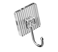 RASTKY Cintre Mural Collant sans Poinçon, avec capacité de Poids élevée, pour Salle de Bain et Cuisine, Crochet Adhésif étanche, 1 X Crochet Adhésif (Couleur cristal)