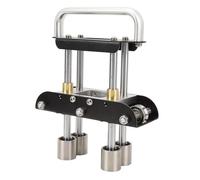 RASTKY Cintreuse à Rouleaux de Bord de Toiture en Métal avec Ciseaux pour Plier des Tôles, Conception de Rouleau en Forme de V de 0 à 90 Degrés pour Crédences de Gouttières, Idéale pour les (BLACK)