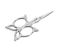 RASTKY Ciseaux à Broder Argentés, Design Pointu, Légers et Portables pour les Travaux D'aiguille, Outils de Bricolage, Petits Ciseaux de Couturière en Acier Inoxydable, 1 X à Broder