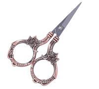 RASTKY Ciseaux Rétro de Broderie, Outil Durable en Acier Inoxydable pour la Couture, la Découpe de Papier, les Ongles et Plus Encore (Or Rose)