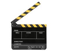 RASTKY Clap en Acrylique 30 X 25 Cm pour Réalisateurs, Accessoires de Cinéma et de Télévision, Outil Parfait pour Le Cinéma et la Photographie, Aimant intégré, Son Clair, Excellent Jeu de Rôle et