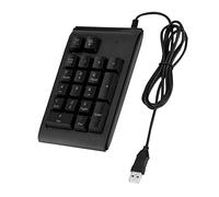 RASTKY Clavier Tactile Numérique Mécanique USB avec Lumières 3 Couleurs pour Les Utilisateurs, Mini Clavier Portable et étanche