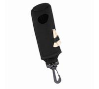 RASTKY Clip de Fixation pour Sac de Balle de Durable, avec Bande élastique pour Tees, Pochette Utilitaire de Sport pour Golfeurs et Amateurs de (Manche Noir)