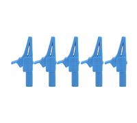 RASTKY Clips de Test de sécurité Pince de Test de Puissance Multifonctionnelle pour Instruments électroniques, connectivité Forte et Excellent Matériau, 5 Pièces pour équipement Industriel (BLUE)