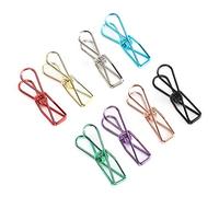 RASTKY Clips en Métal de Couleur Porte-papier de Conception Creuse pour la Classification des Fichiers, 40 Pièces Petits Clips en Forme de Poisson pour L'organisation des Factures, des Lettres et