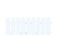 RASTKY Clôture Décorative Blancs Blancs de Jardin Fence Clôture de Pelouse Ornementale Ligne de Pelouse Borders pour Les Villas Intérieures et Extérieures (50 × 20 cm / 19,7 x 7,9 Pouces)