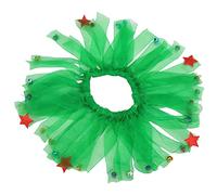 RASTKY Collier de Noël pour Chien avec Cloches, Joli Collier de Fête pour Animaux de Compagnie, Idéal pour Les Photos de Famille et Les Fêtes, Bande élastique Adaptée aux Animaux de Petite et (M)